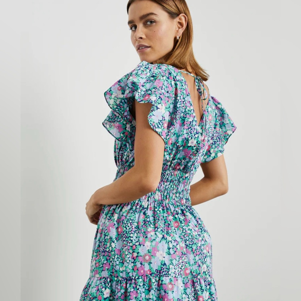 NWT Rails Kimora Cotton Mini Dress in Navy Leilani Floral - Picture 4 of 10